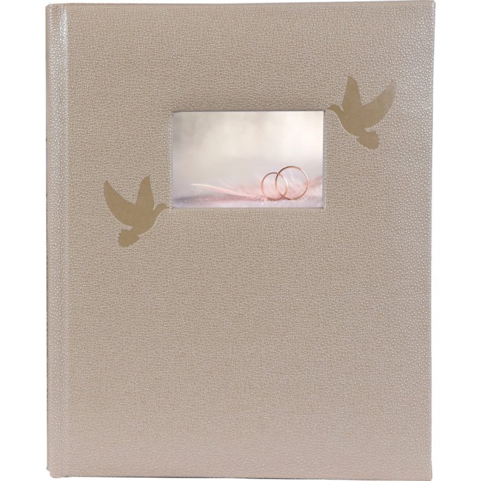 Guest book Perle champagne 21x26 cm