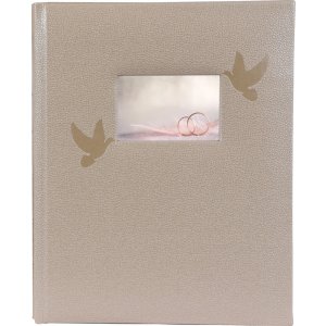 Guest book Perle champagne 21x26 cm