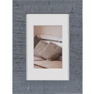 Wooden frame Driftwood 10x15 cm blue