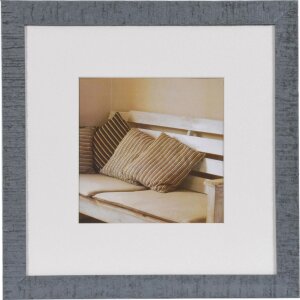 Wooden frame Driftwood 30x30 cm blue