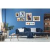 Henzo Wooden frame Driftwood 60x80 cm blue