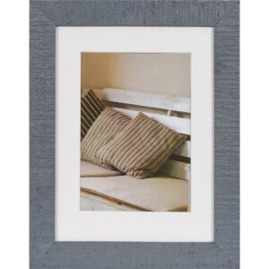 Wooden frame Driftwood 18x24 cm blue