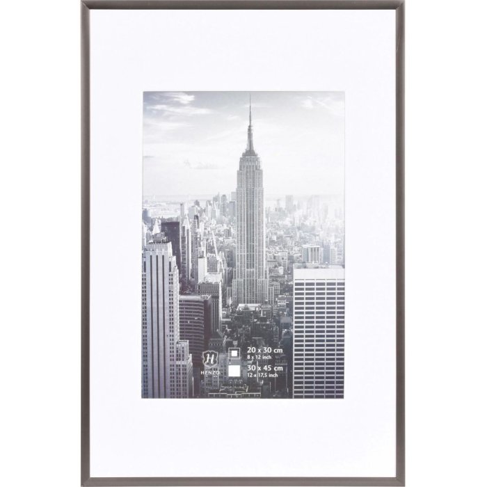 Henzo alu frame Manhattan 30x45 cm gray