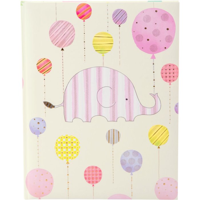 Baby Diary Happy Elephant pink