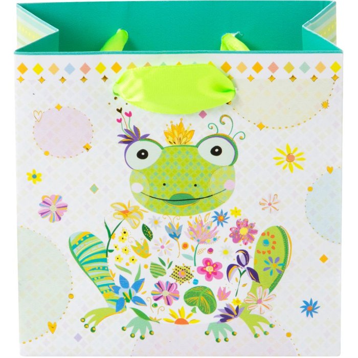 gift bag HAPPY FROG 10x10 cm