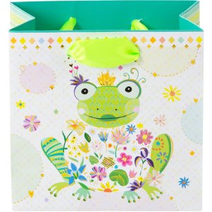 gift bag HAPPY FROG 10x10 cm