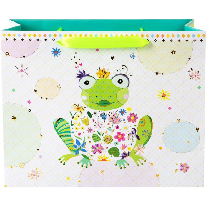 gift bag HAPPY FROG 27x13