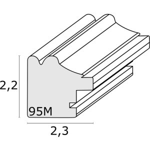 Deknudt Plastic Frame S95MF white 13x18 cm