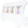 baby frame bus white wood 7,0 x8,0 cm