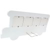 baby frame bus white wood 7,0 x8,0 cm