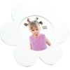 baby frame flower white wood 12 cm