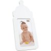 baby frame nursing bottle white wood 8,0 x15,0 cm