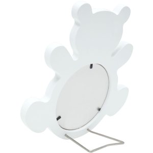 baby frame bear white wood 10 cm