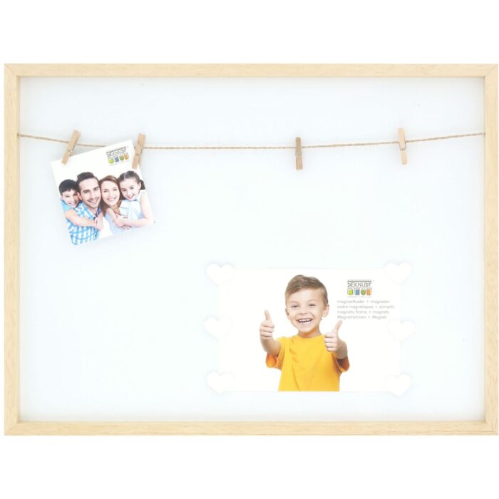 magnetic board S68LH1 natural colour wood 30x40 cm