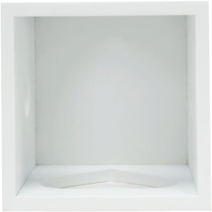 tealight holder S68HF1 white wood 7,0 x8,0 cm