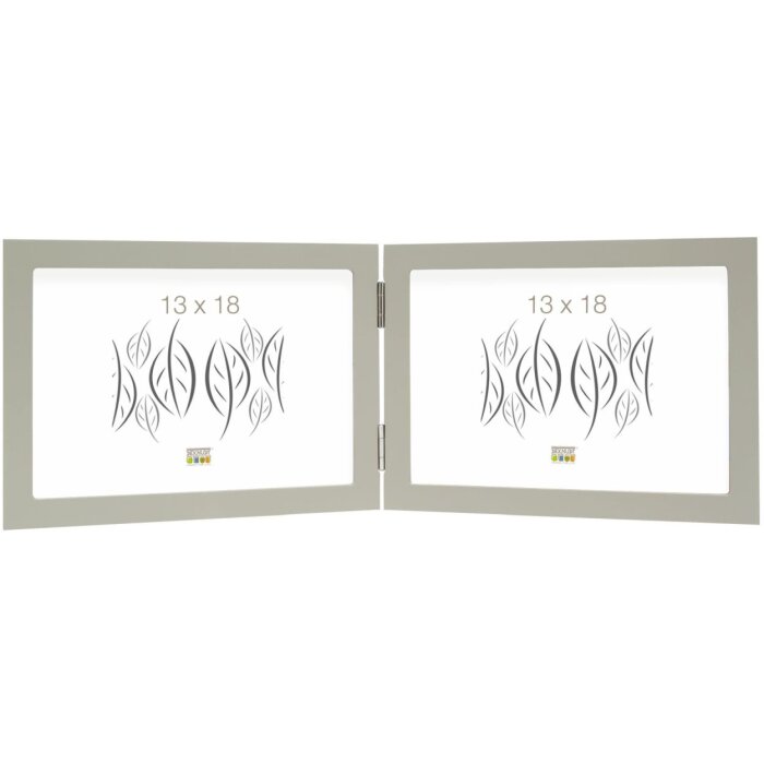 double frame grey wood 10,0 x15,0 cm S68FV landscape