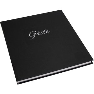 SEDA Goldbuchs guestbook in black