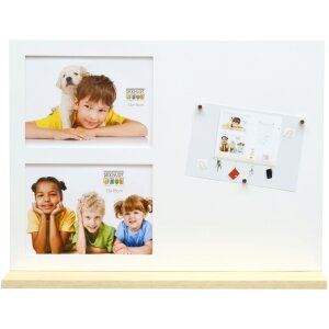 photo-magnetic board white S68EL wood 2 photos 13x18 cm