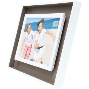 photo frame taupe-white wood 15,0 x20,0 cm