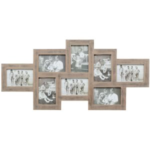 multi picture frame grey wood 10,0 x15,0 cm S67TM7P8