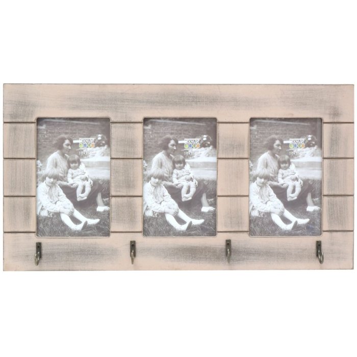 multi pricture frame grey wood 10,0 x15,0 cm S67TH