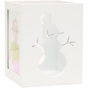 tealight holder white wood 6,0 x7,0 cm S67HE1E2B