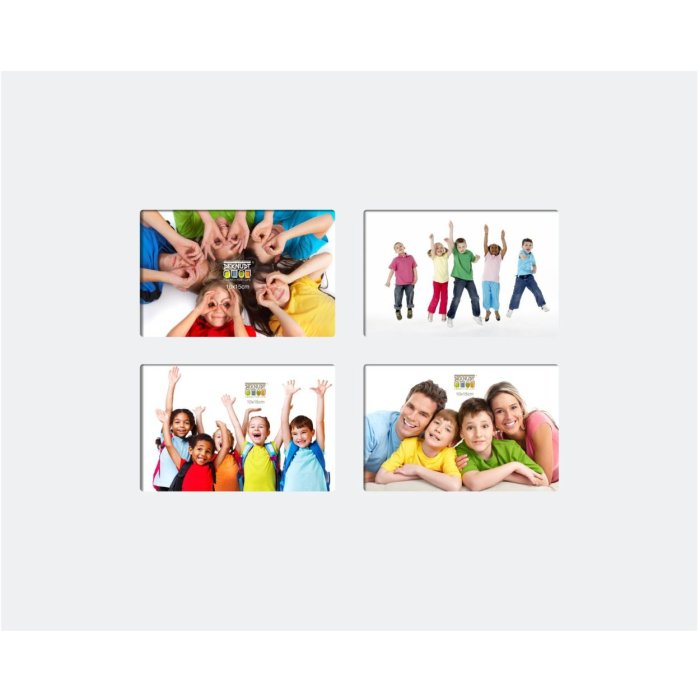 multi picture frame white wood 10,0 x15,0 cm S67CK