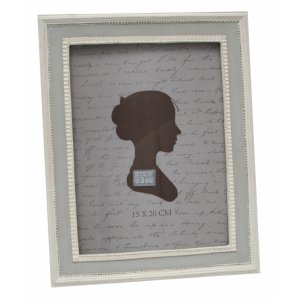 photo frame white-grey resin 10,0 x15,0 cm S66PL