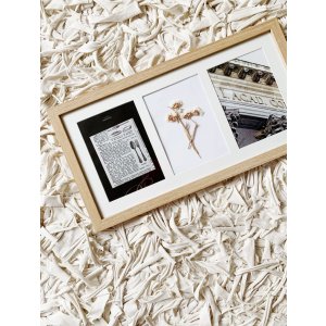 multi picture frame S66KB3 natural 3 photos 15x20 cm