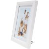 photo frame with mount white wood 13,0 x18,0 cm