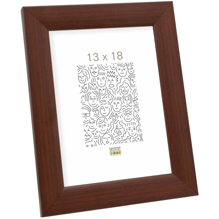 photo frame brown wood 20,0 x20,0 cm S53GH