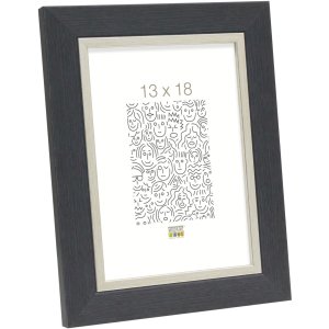 photo frame grey resin 13,0 x18,0 cm S45VF