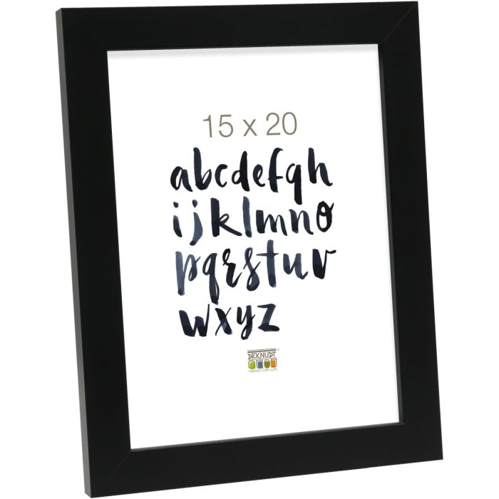 wooden frame S45S black 13,0 x18,0 cm