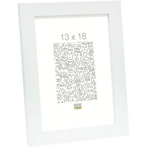 wooden frame S45S white 10,0 x15,0 cm