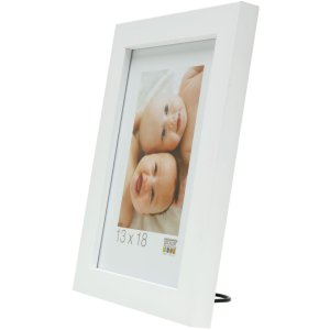 wooden frame S45S white 13,0 x18,0 cm