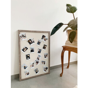 magnetic board grey-beige wood 40,0 x60,0 cm S45RH