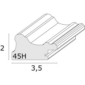 Picture frame S45HF1 white 40x50 cm