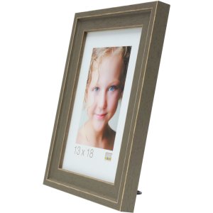 photo frame brown wood 13,0 x13,0 cm S45ES