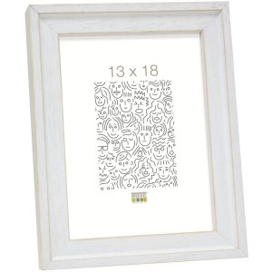 photo frame white wood 10,0 x15,0 cm S45ES