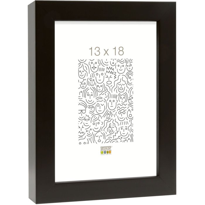 photo frame black wood 10,0 x15,0 cm S43DL