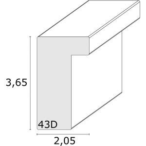 photo frame white wood 20,0 x25,0 cm S43DL