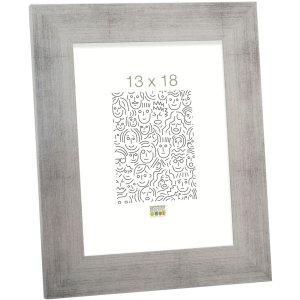 photo frame silver wood 13,0 x18,0 cm S43BD