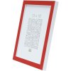 photo frame red-white wood 10,0 x15,0 cm S43AL