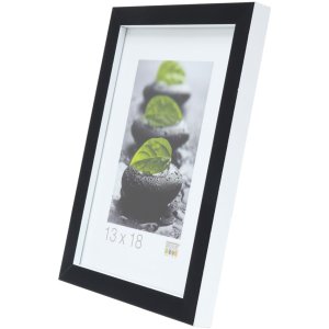 photo frame black-white wood 15,0 x15,0 cm S43AL