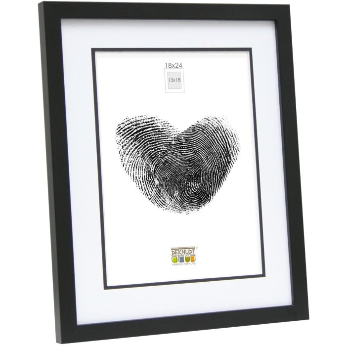 wooden frame S43AK2 black 40x50 cm (30x40 cm)