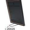 wooden frame S43AK2 black 40x50 cm (30x40 cm)