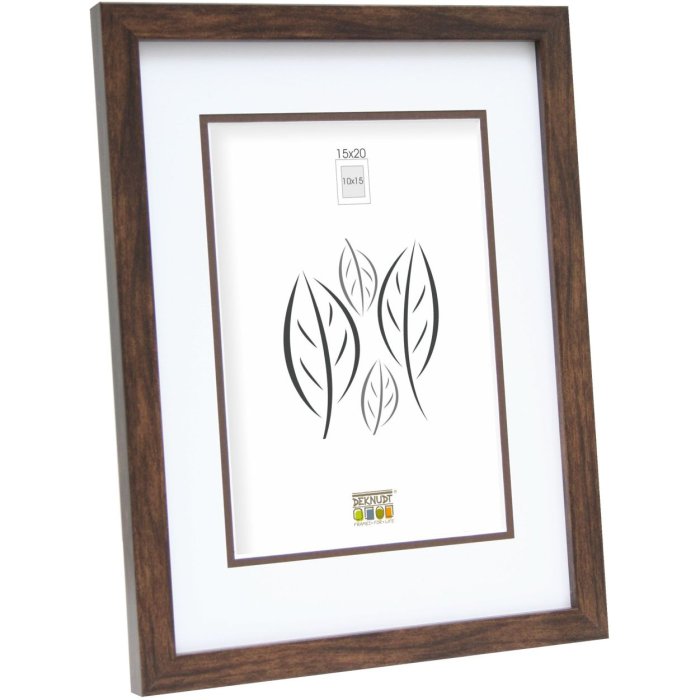 Deknudt wooden frame S43AH3 brown 30x40 cm (20x30 cm)