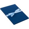 Linen leporello Linum blue