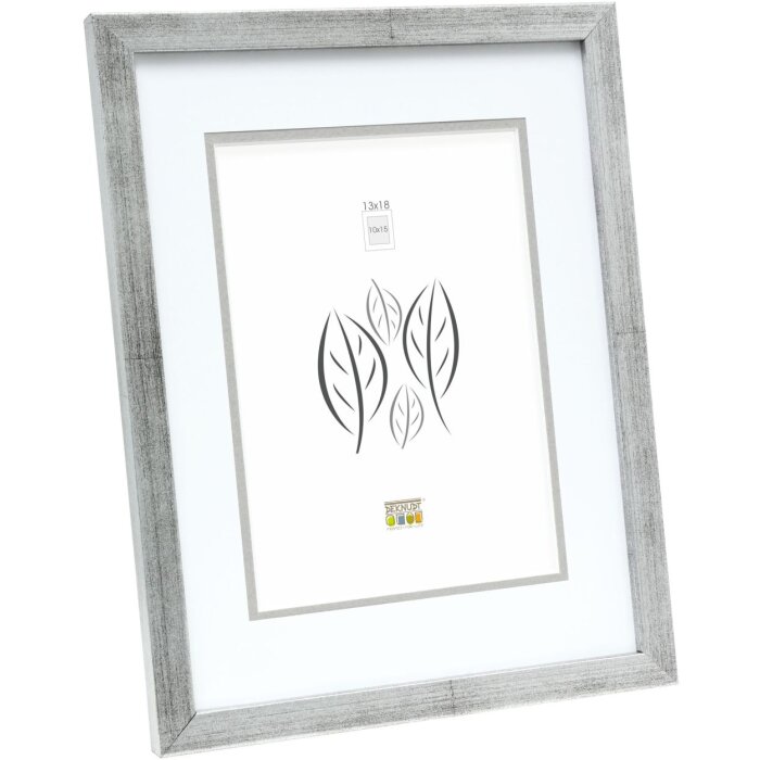 S43AD1P1 wooden frame silver 18x24 cm mat