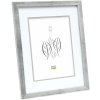 S43AD1P1 wooden frame silver 40x50 cm mat